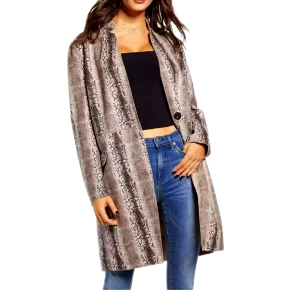 BLANKNYC SNAKE SUEDE JACKET